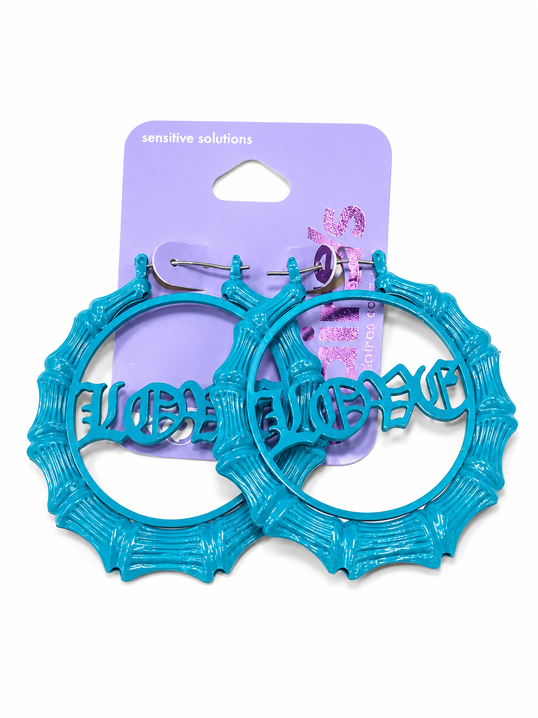 Claire’s love funky hoops matte blue