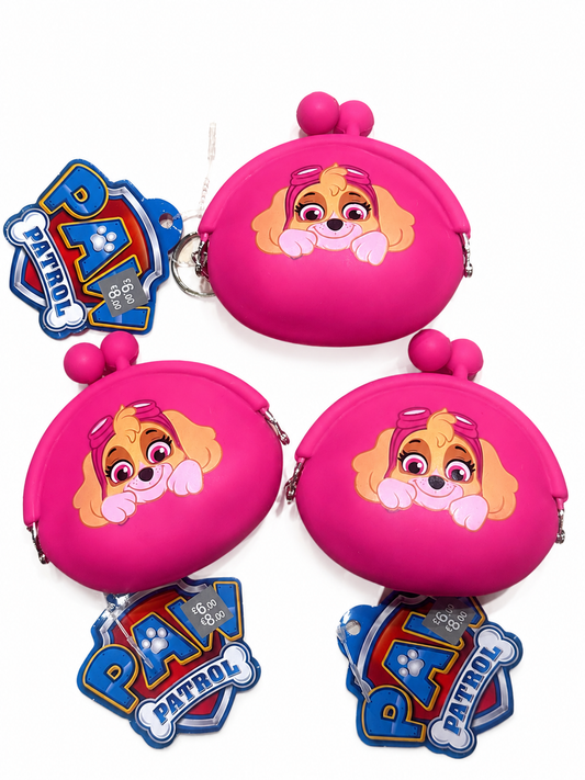 Nickelodeon Paw Patrol sky Silicon Coin Pouch Keychain
