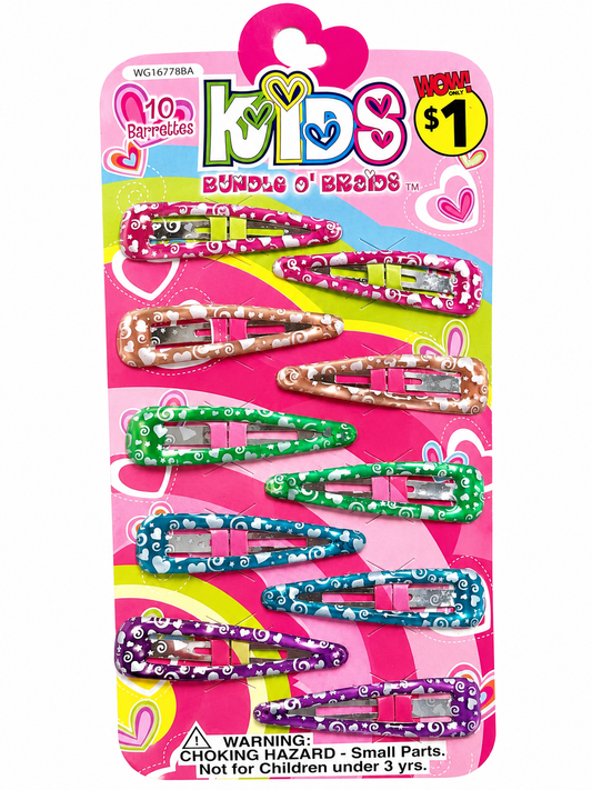 KIDS Bundle o’ braids hair 10 barrettes