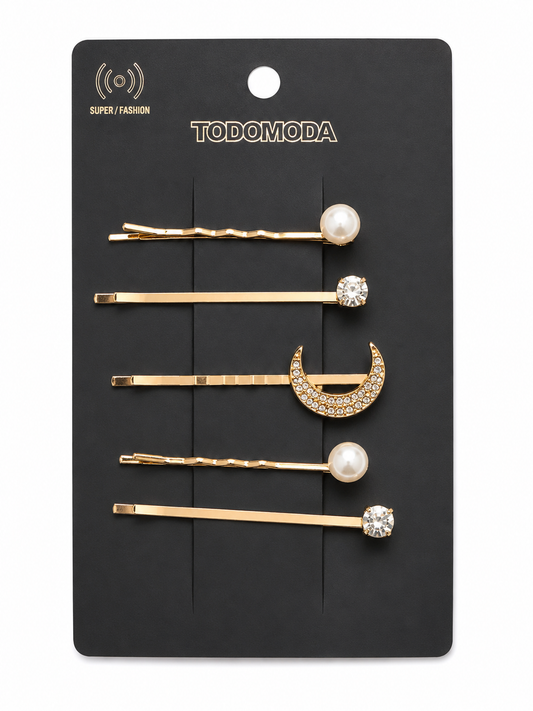 Noir formal studded pins pack of 5