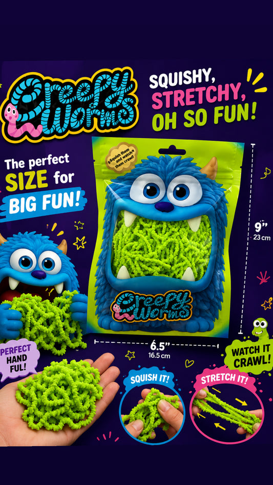 Creepy Monster Worms Squishies