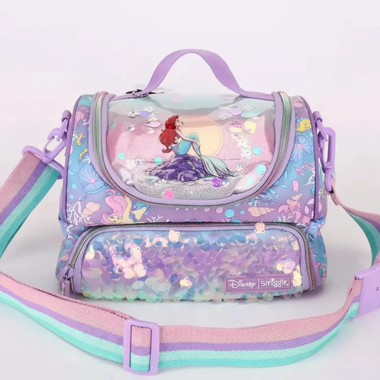 The little mermaid by smiggles double layered insulated lunch bag