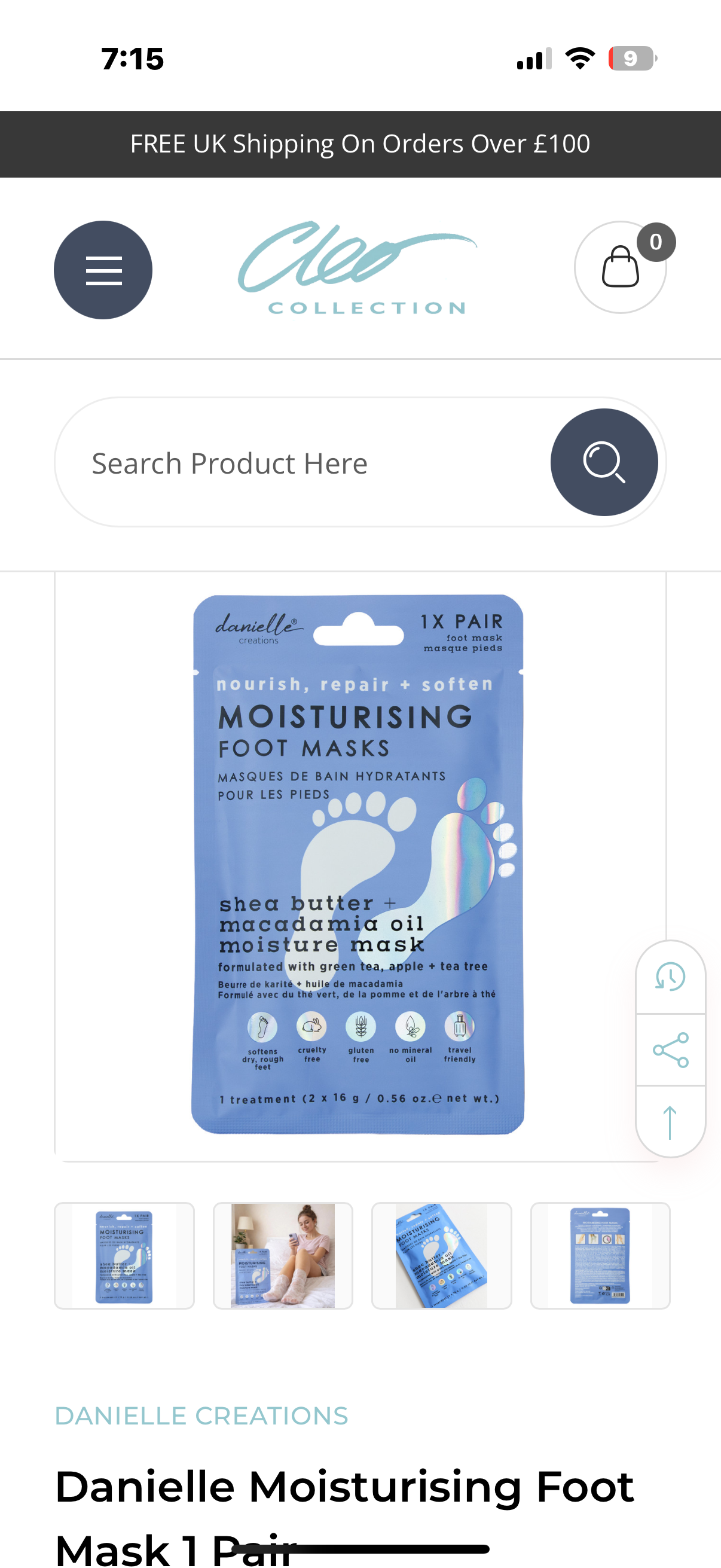 Danielle creations Moisture Bath Foot Mask