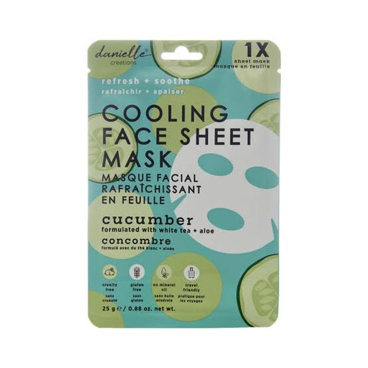 Danielle’s creations Cucumber Cooling Sheet Face Mask