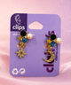 Claire’s celestial dangler earrings with clip