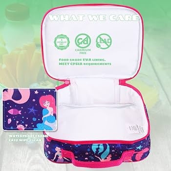 Amazon Moriox Purple Mermaid Insulated Lunch Bag