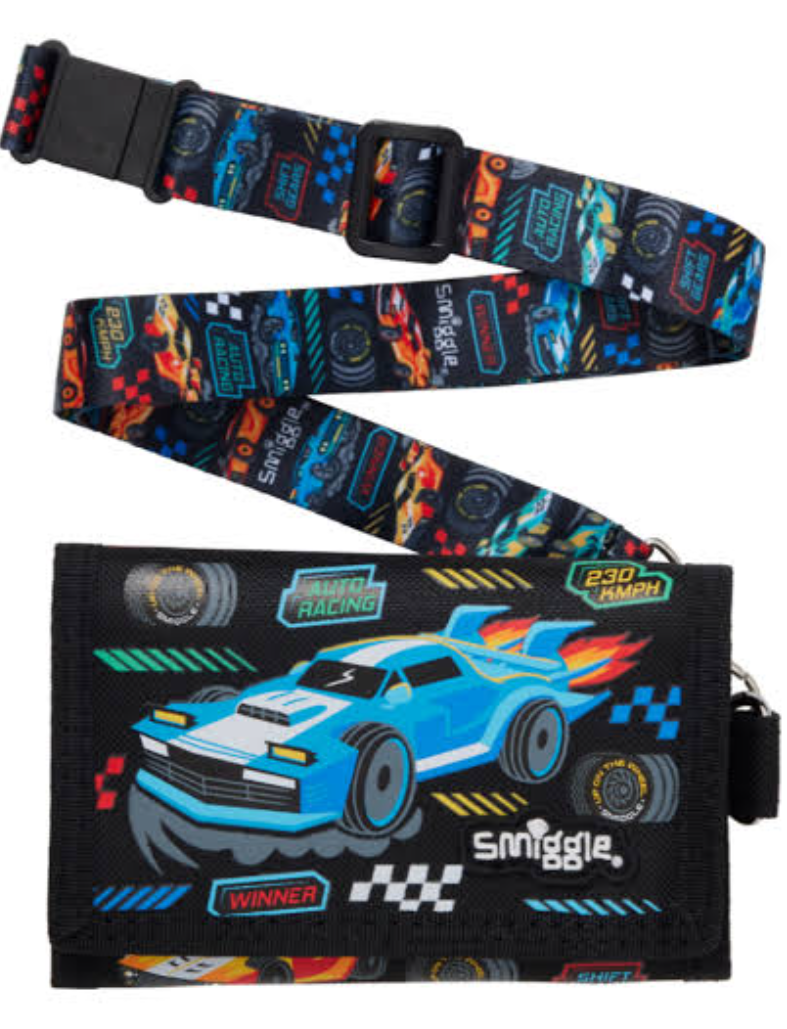 Smiggles Racing Car Tri-fold Wallet