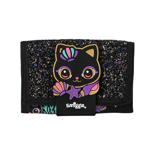 Smiggles Black Cat Tri-fold Wallet