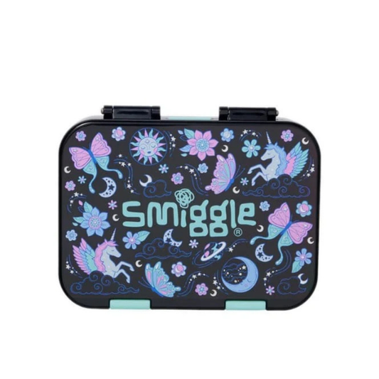Smiggles Black Unicorn Bento Box