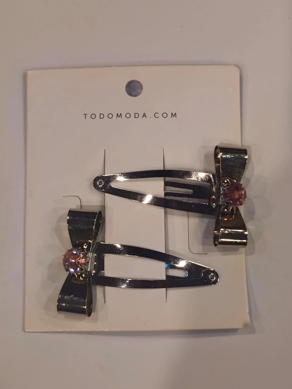 Todomoda SIlver Butterfly clips