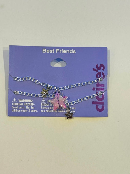 Claire’s tear and Share Bff Star Bracelet Pack of 2 with Magnetic Star Charm