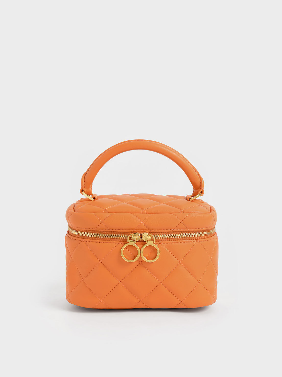 Charles & Keith Quilted Two Way Mini Zip Bag