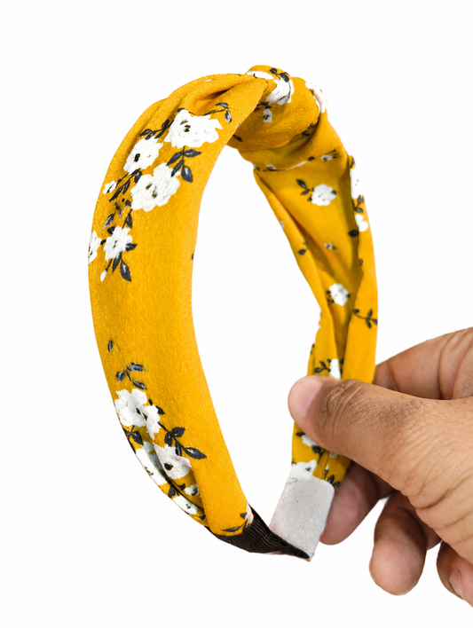 Flower Patterned Soft Headband