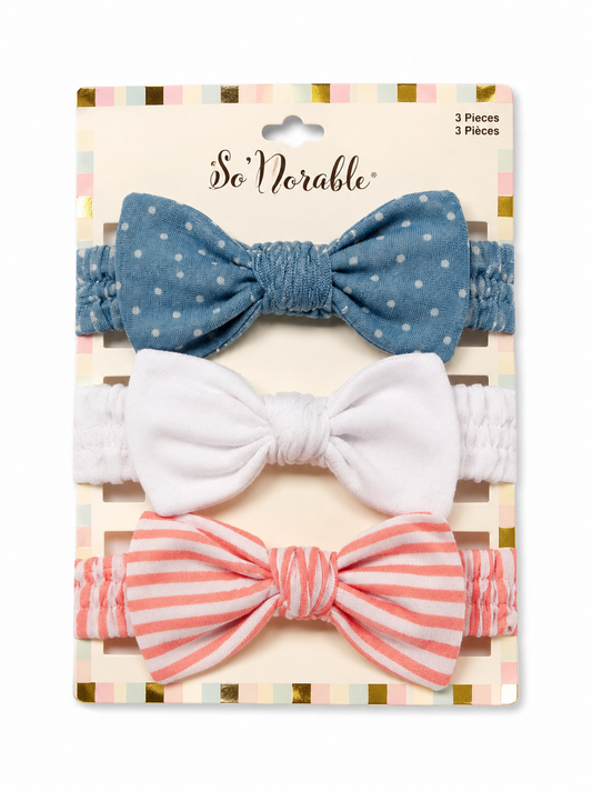 So Dorable Pack of 3 Baby Headbands