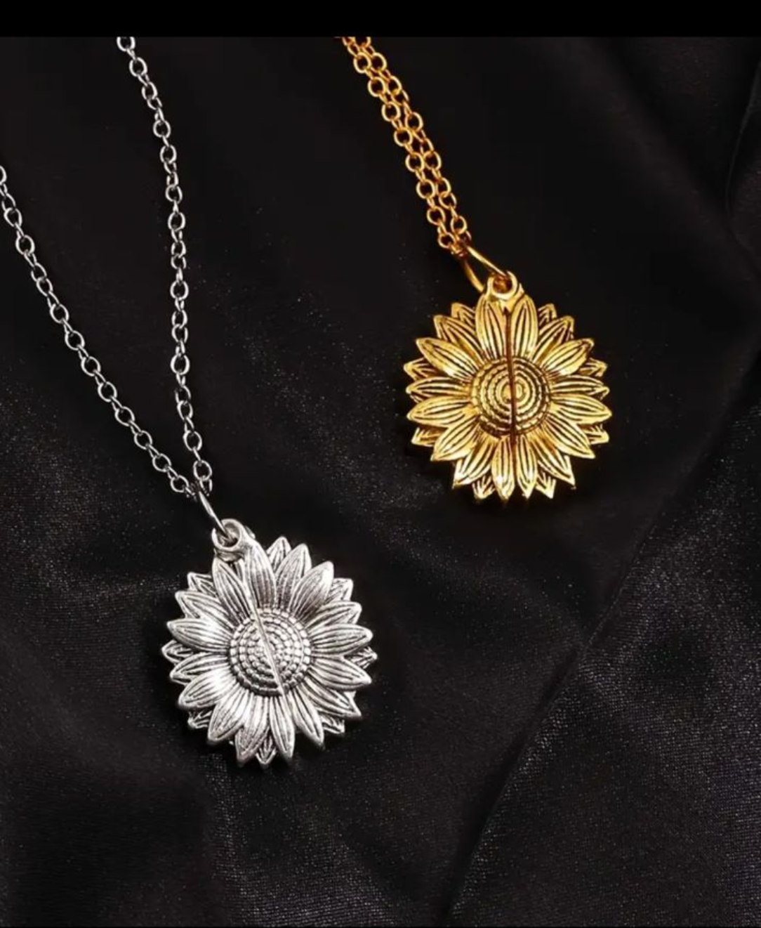 Sunflower Quote Pendant & Chain