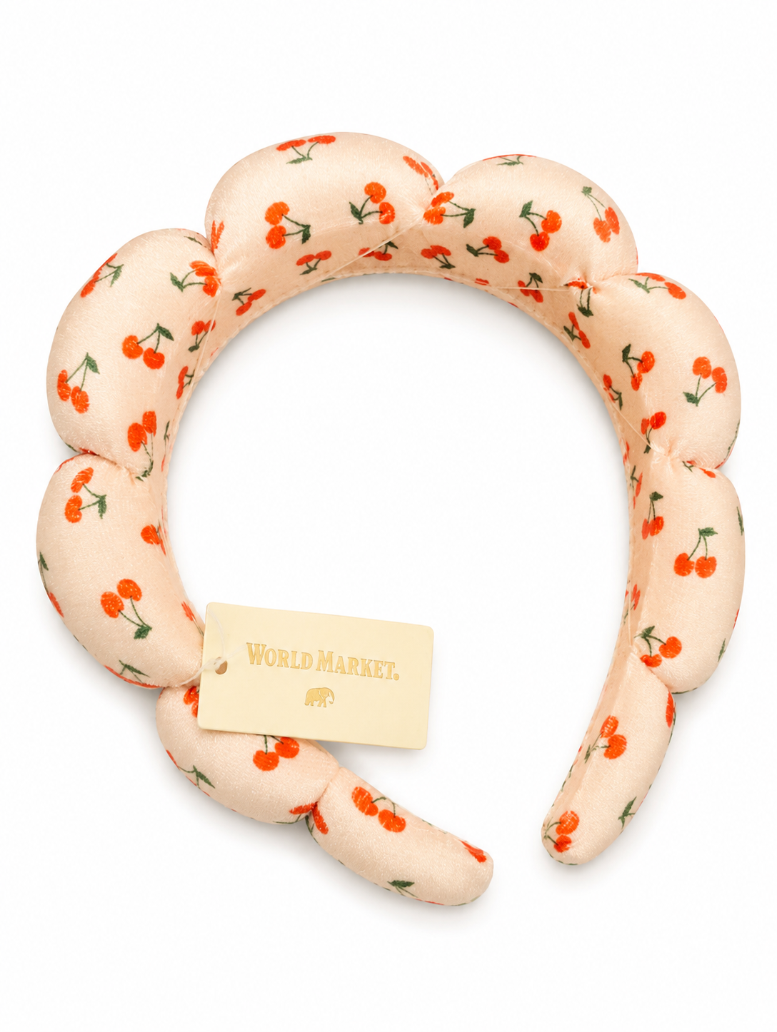 Cherry Patterned Plush Headband