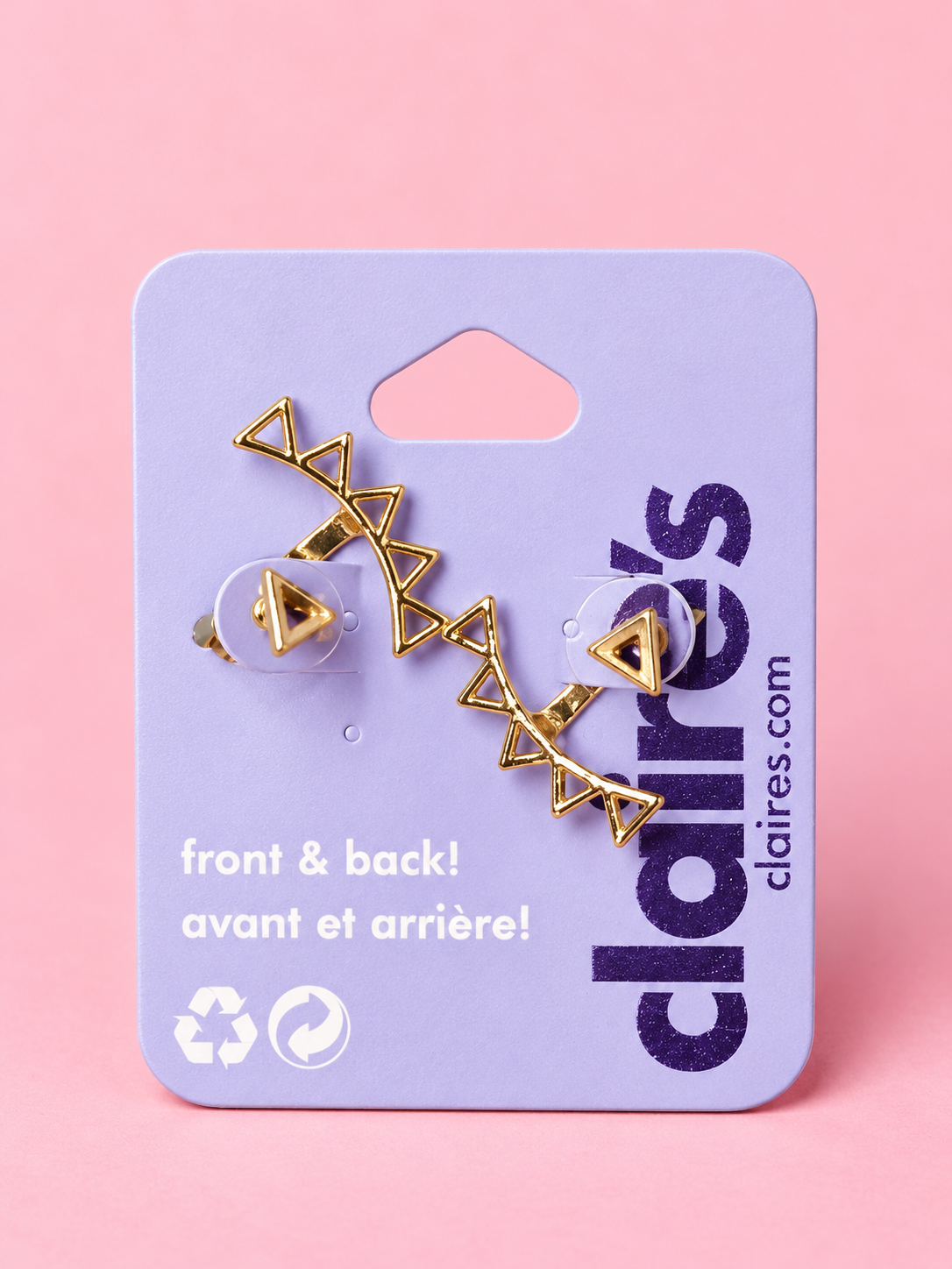 Claire's Triangle Eaarings