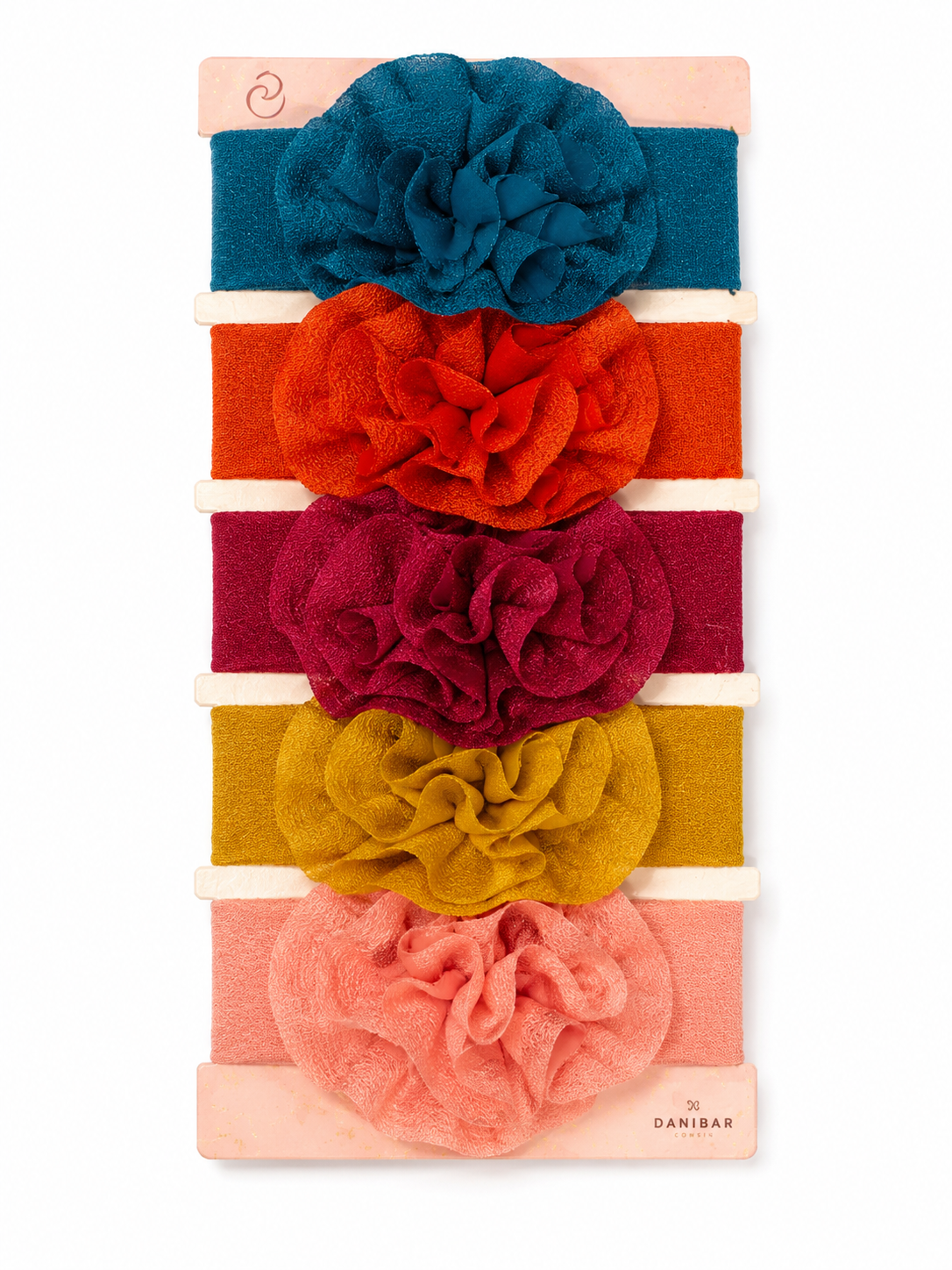 Curls & Pearls US Pack of 5 Flower Headbands