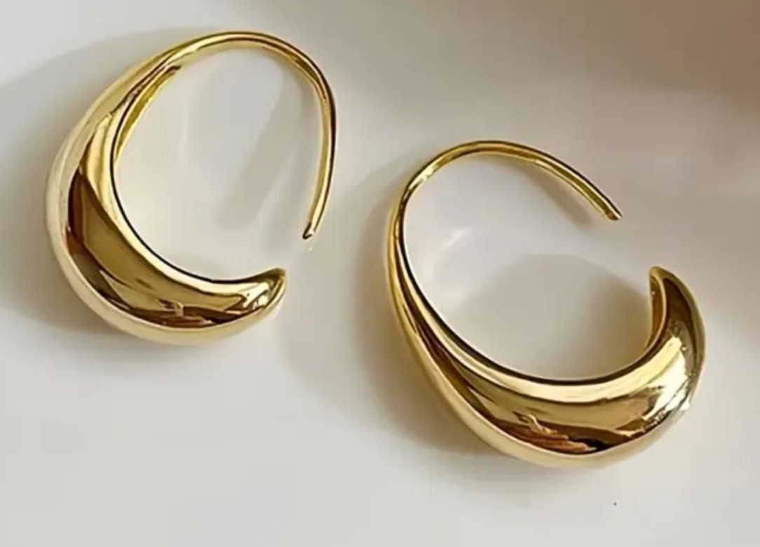 Shein Stainless Steel Hoops