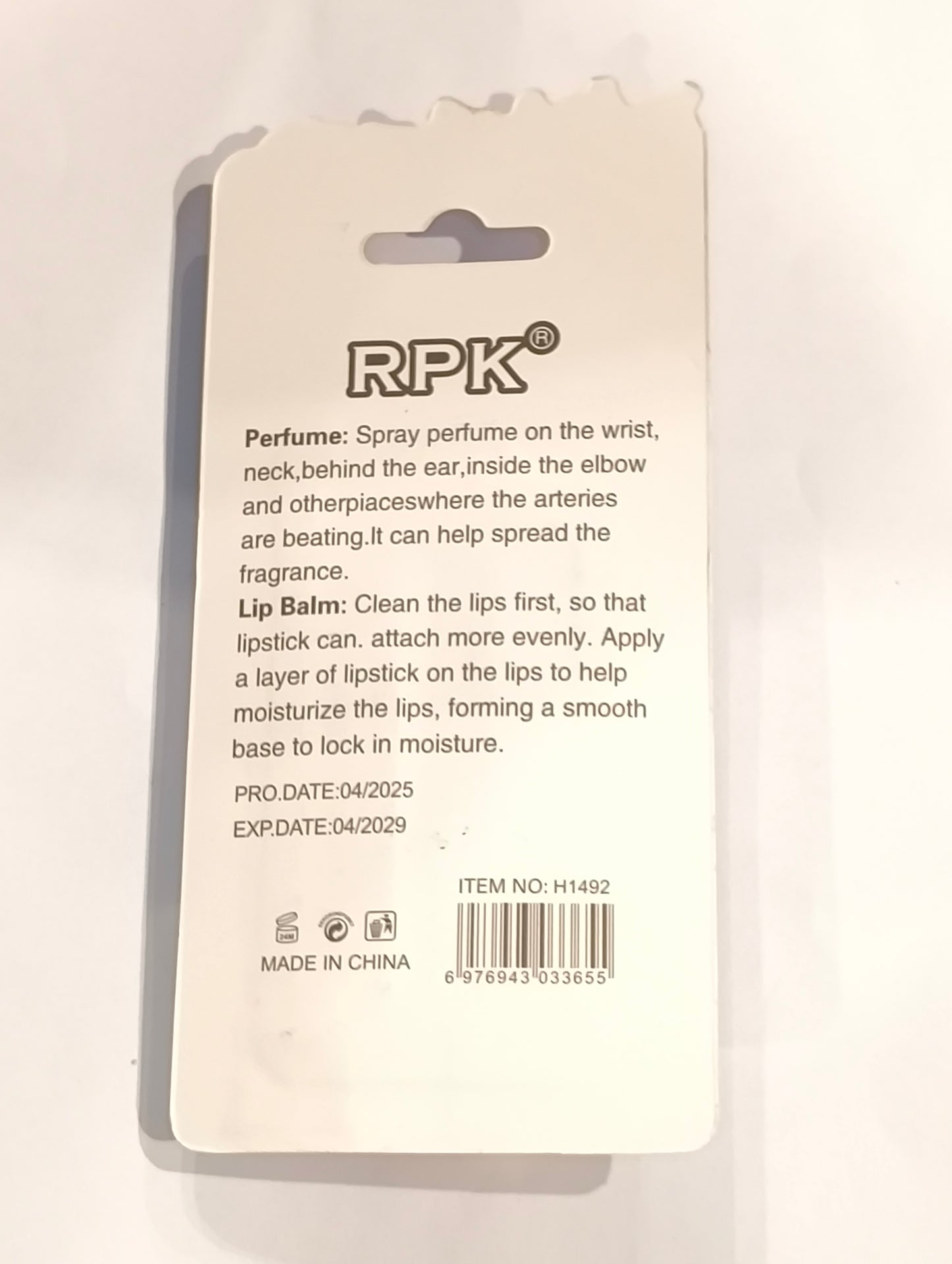 R:P:K Travel Lip Balm & Perfume Set